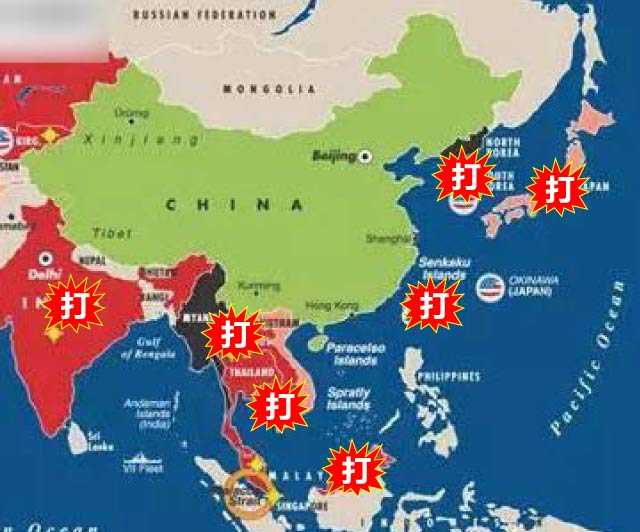 战机过去,几小时就可以结束战争…… 在这群傻叉看来,中国跟周边国家