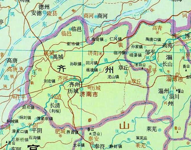 宋徽宗政和六年(1116年,由齐州升为 媚南府.