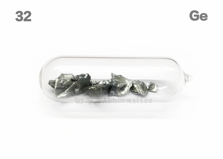 玻封锗 锗是一种很贵的半金属,长得有点像塑料