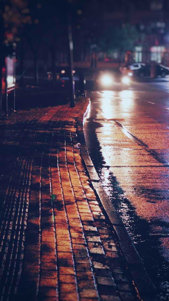 有哪些关于雨天,繁华城市的手机壁纸?