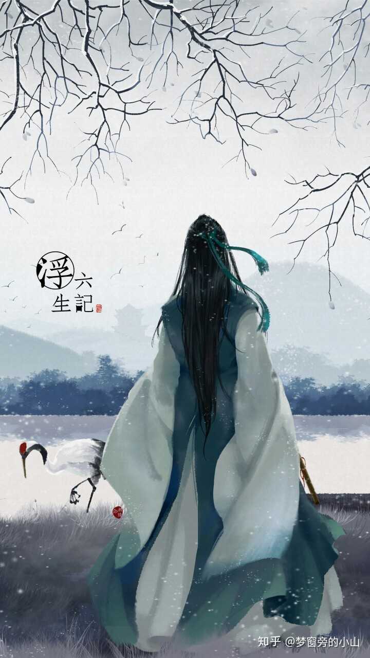 有类似这种古风人物黑白背影图嘛?有的话希望可以推荐
