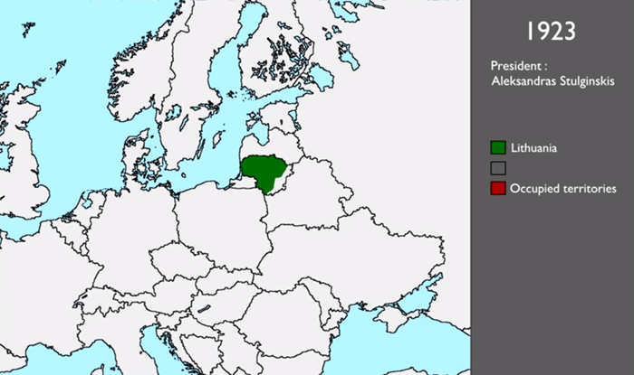 后脚就被苏联吞并,成为苏维埃加盟共和国的立陶宛