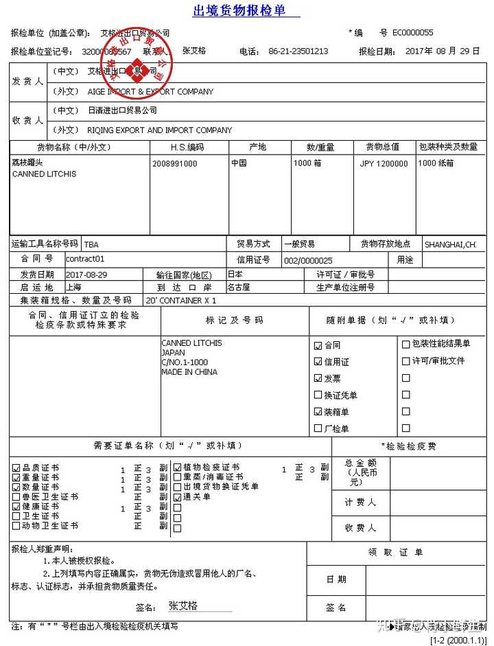 可以请问一下各位大神能不能告诉我报检单在国际物流中的作用是什么嘛