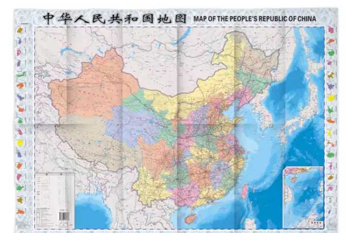 当我打开中国地图时,我们离得那么远.