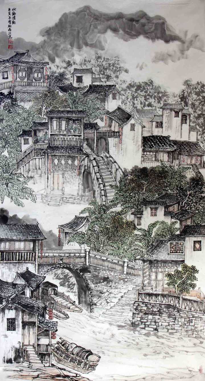 为什么中国的风景都很水墨画,欧美的更油画色彩?