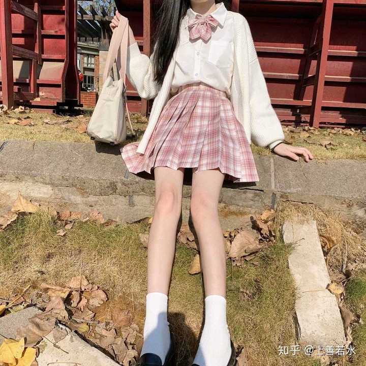 jk身高裙长参考图,155身高jk裙长参考图 有没有什么貌美粉色jk格裙推荐
