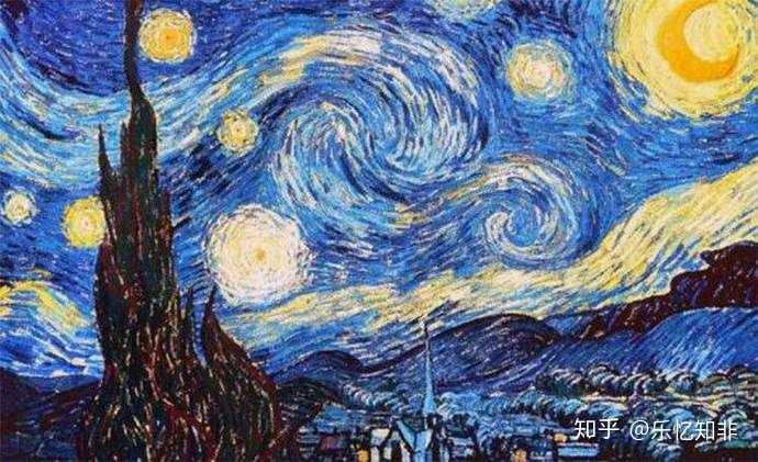 图为梵高的作品《星夜》.
