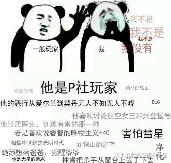 有什么只有p社玩家看得懂的黑话和表情包?