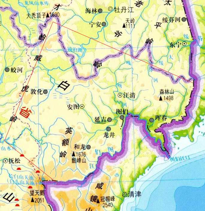 是东北朝鲜族的主要聚居地,位于长白山西侧,松花江,图们江发源地