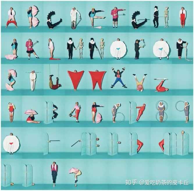 人体搞怪字母