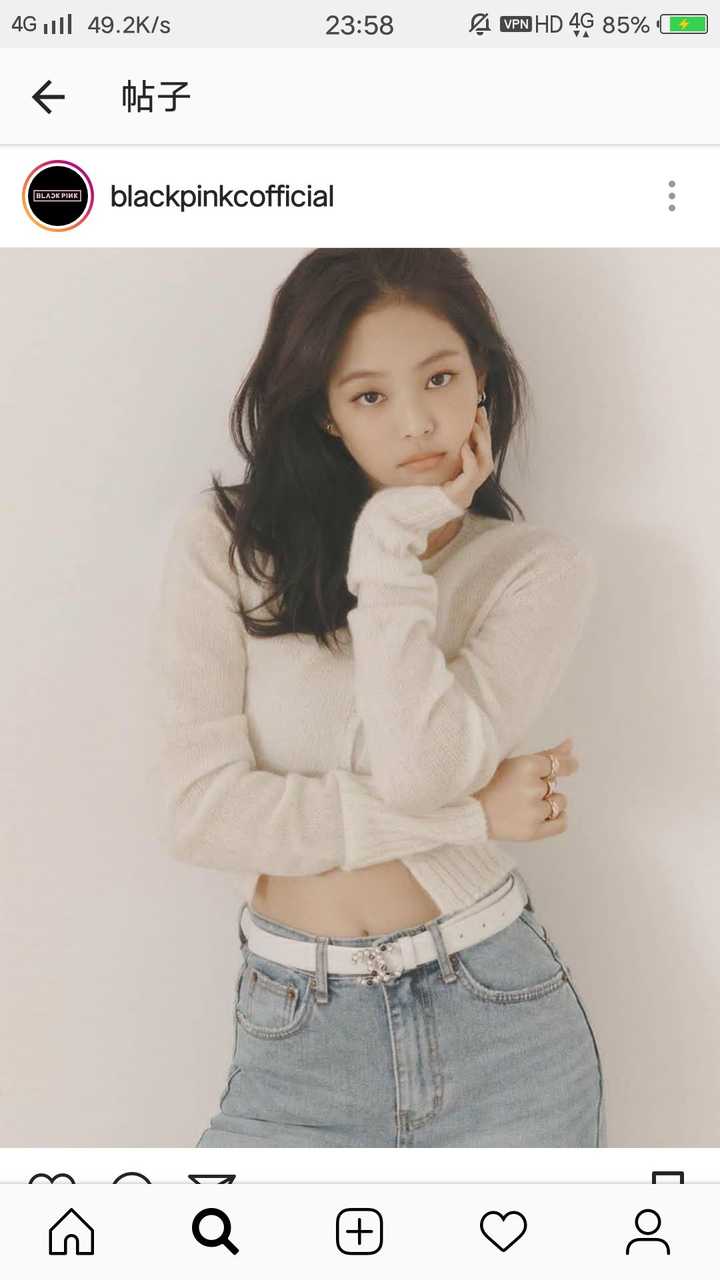 jennie的ins上有没有什么好看的图?