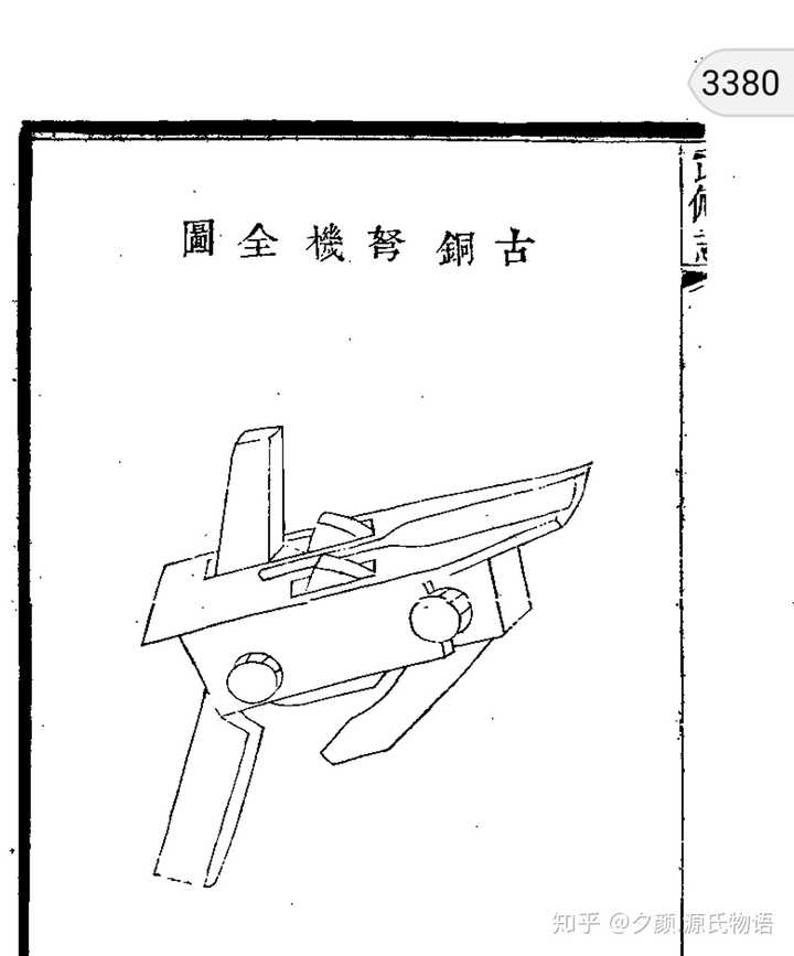 古代铜制弩机 组合图