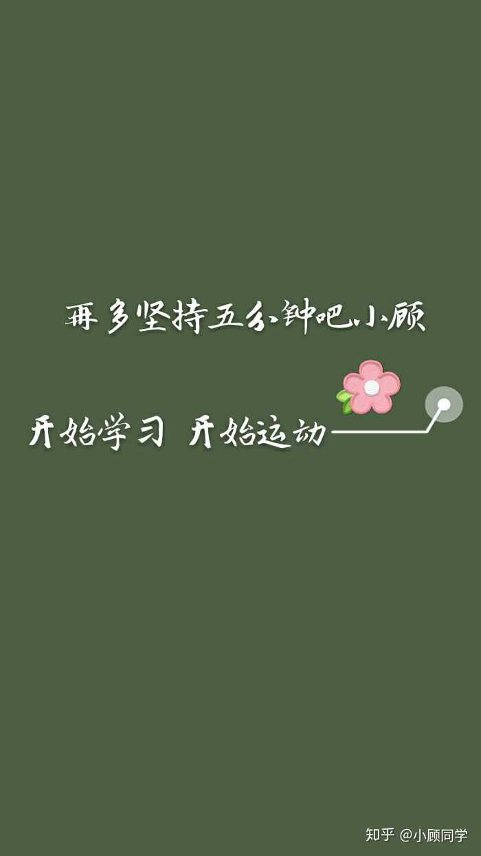 为了坚持减肥和学习自己瞎搞了这个壁纸,就一直用[之所以是一直,是