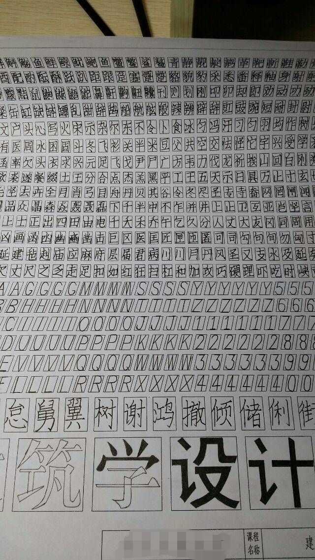 手写的字像印刷体是什么样的体验?