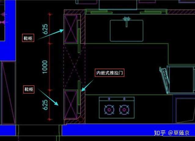 玄关区平面图