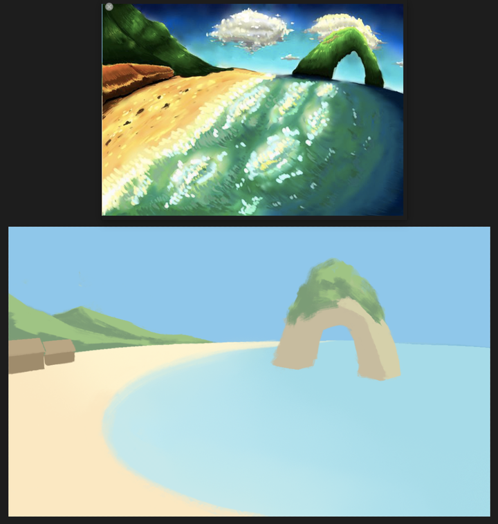 板绘风景画望大佬指点此画有什么严重的问题吗