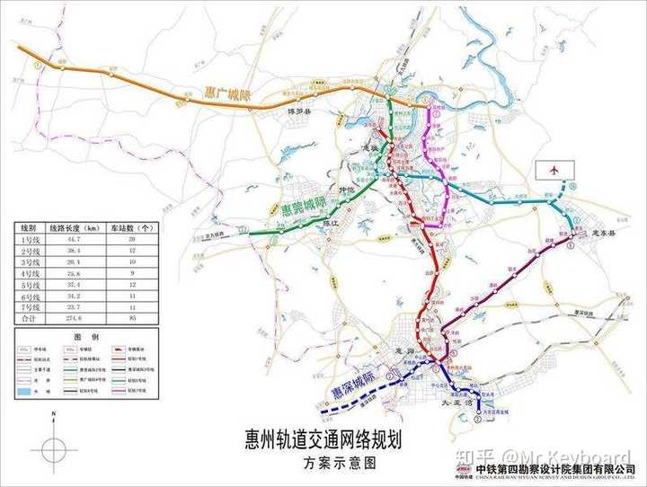 2008年惠州轨道交通线路规划,莞惠城际铁路为2号线