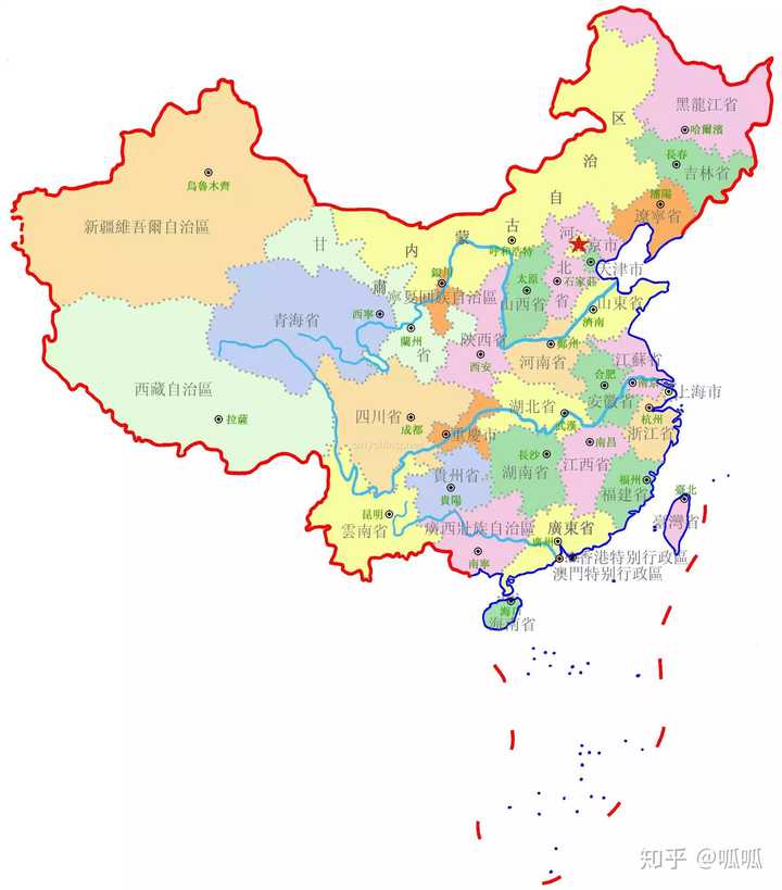 再ps:附上江西地图一份(黑色以下部分即赣州市人称赣南)