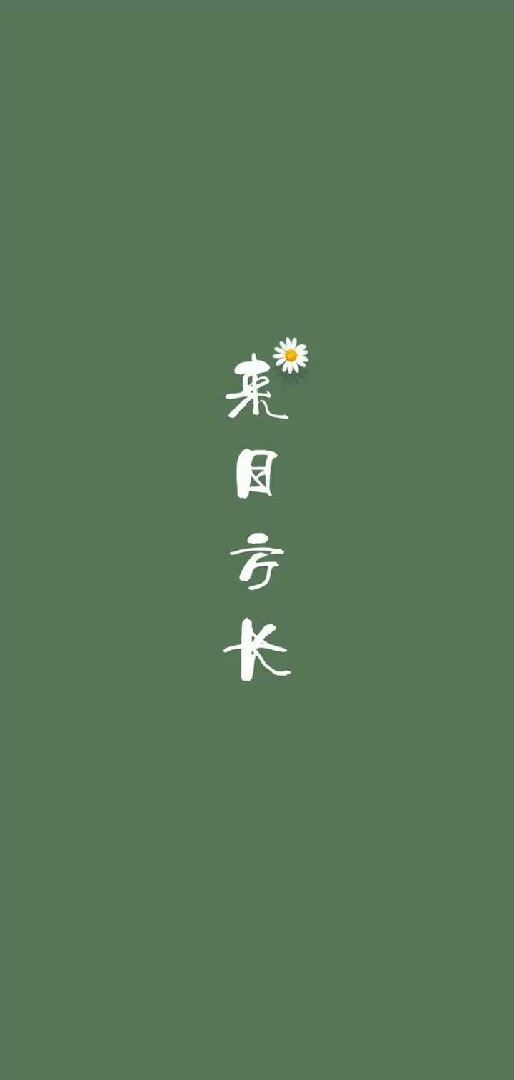 有哪些纯色的有励志文案的壁纸