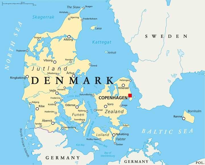 丹麦哥本哈根,城市边界就是和瑞典的国境线