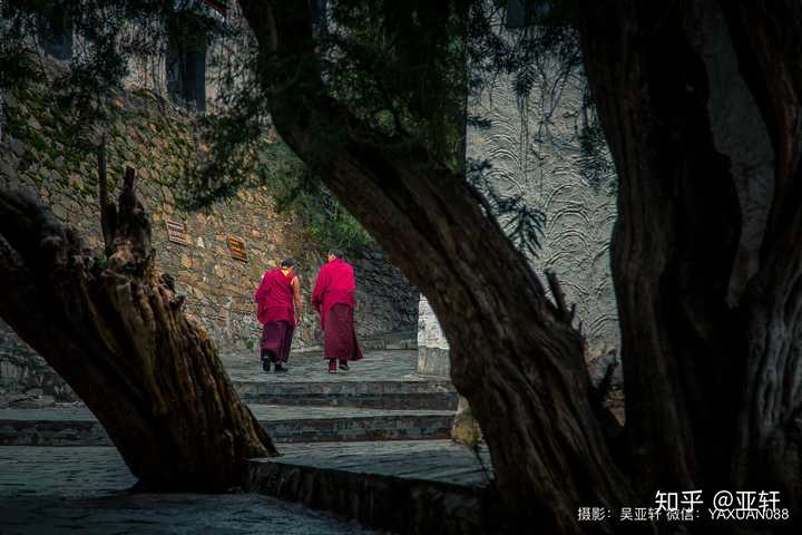 虔诚的修行人. 西藏,扎什伦布寺