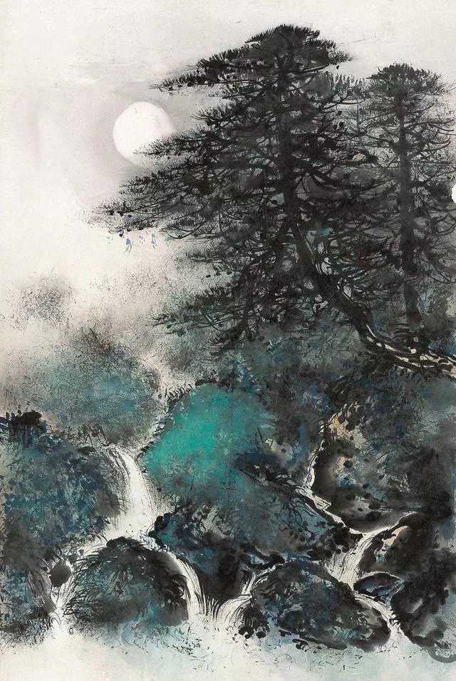 明月松间照,清泉石上流.
