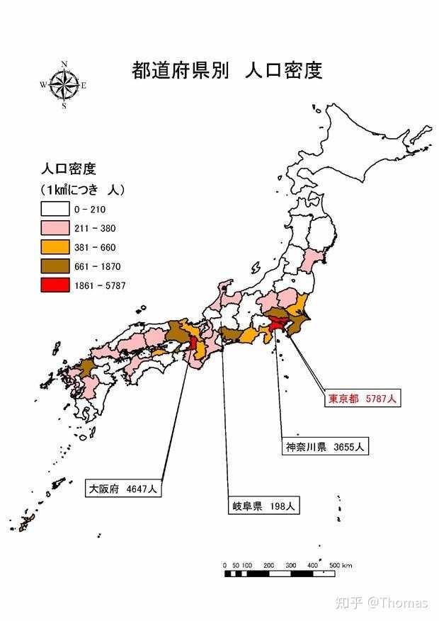 日本主要人口是分布在都市圈.