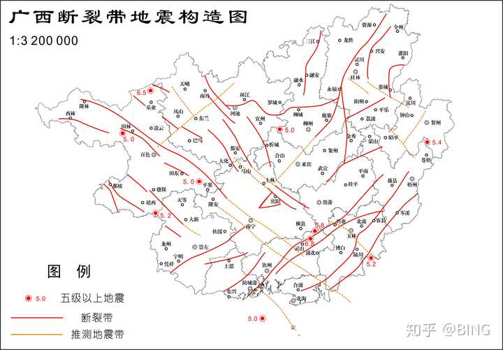 分割线 ———————— 先上地图和原因: ▼ 广西玉林北流地震应是