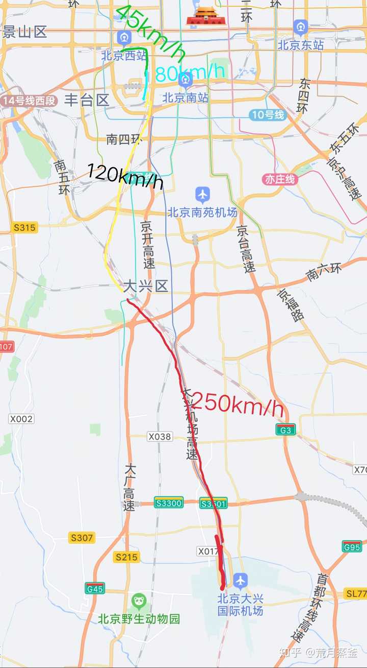 从北京市区去北京大兴机场,为什么感觉高铁比地铁慢?