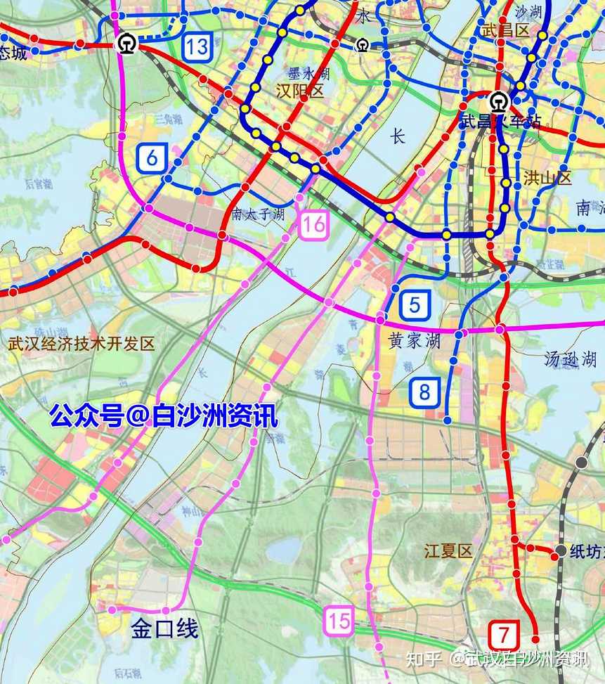 武汉头条#武汉白沙洲地铁32号线(青菱~金口)能否纳入第5轮规划?