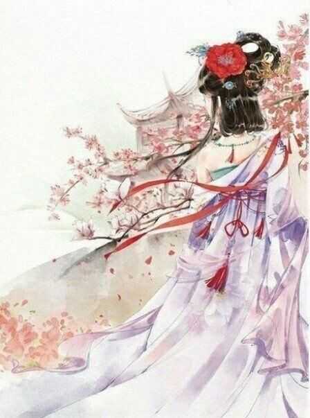 有没有唯美的古风女子背影壁纸或头像?