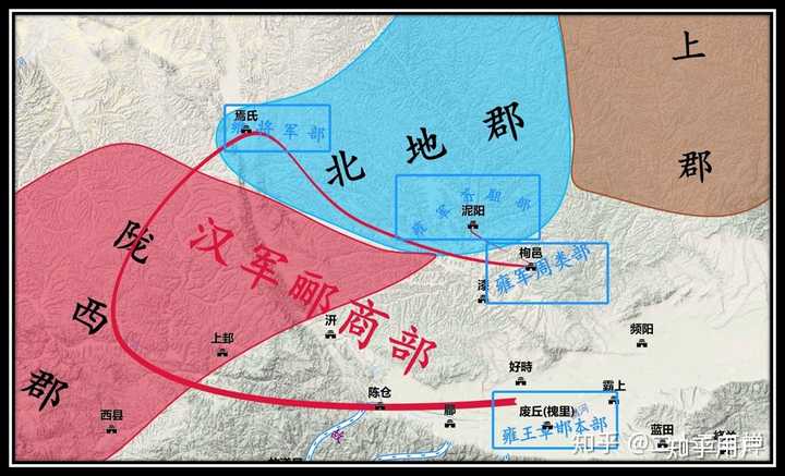 如上记载,汉二年六月,刘邦回归关中,进驻栎阳.