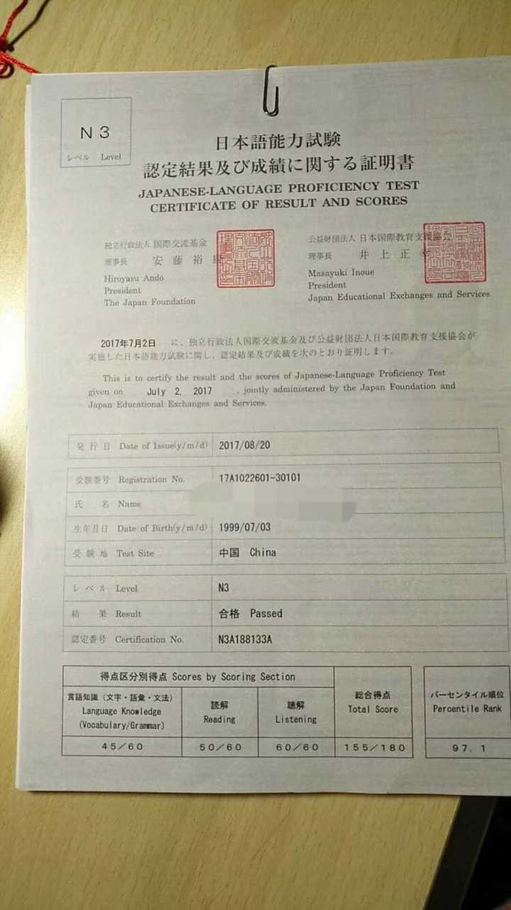 高一学生看视频学习日语七个月过得了n3么?