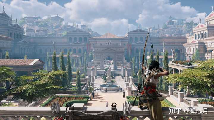 《刺客信条·奥德赛》里面古希腊城邦的建筑,街道,绿化,风貌等等跟