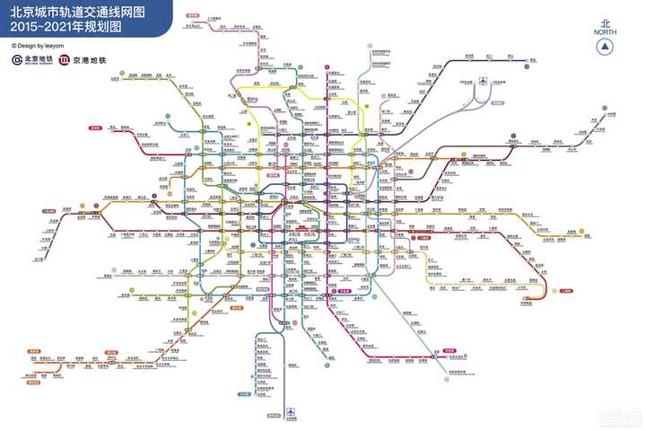 这幅北京地铁规划图准确性有多少?