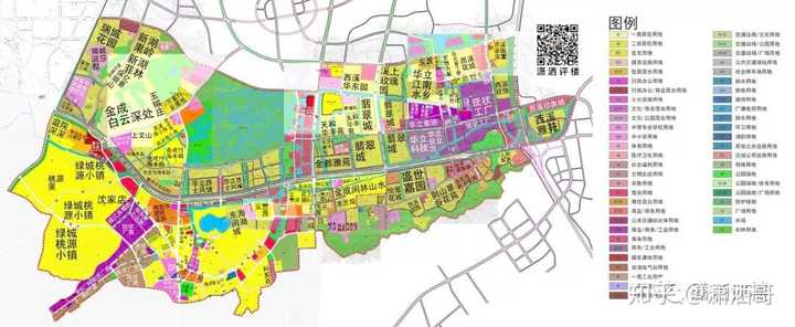 上图是未来科技城区域内的规划单元分区,其中yh-01为南湖版块,yh-02为