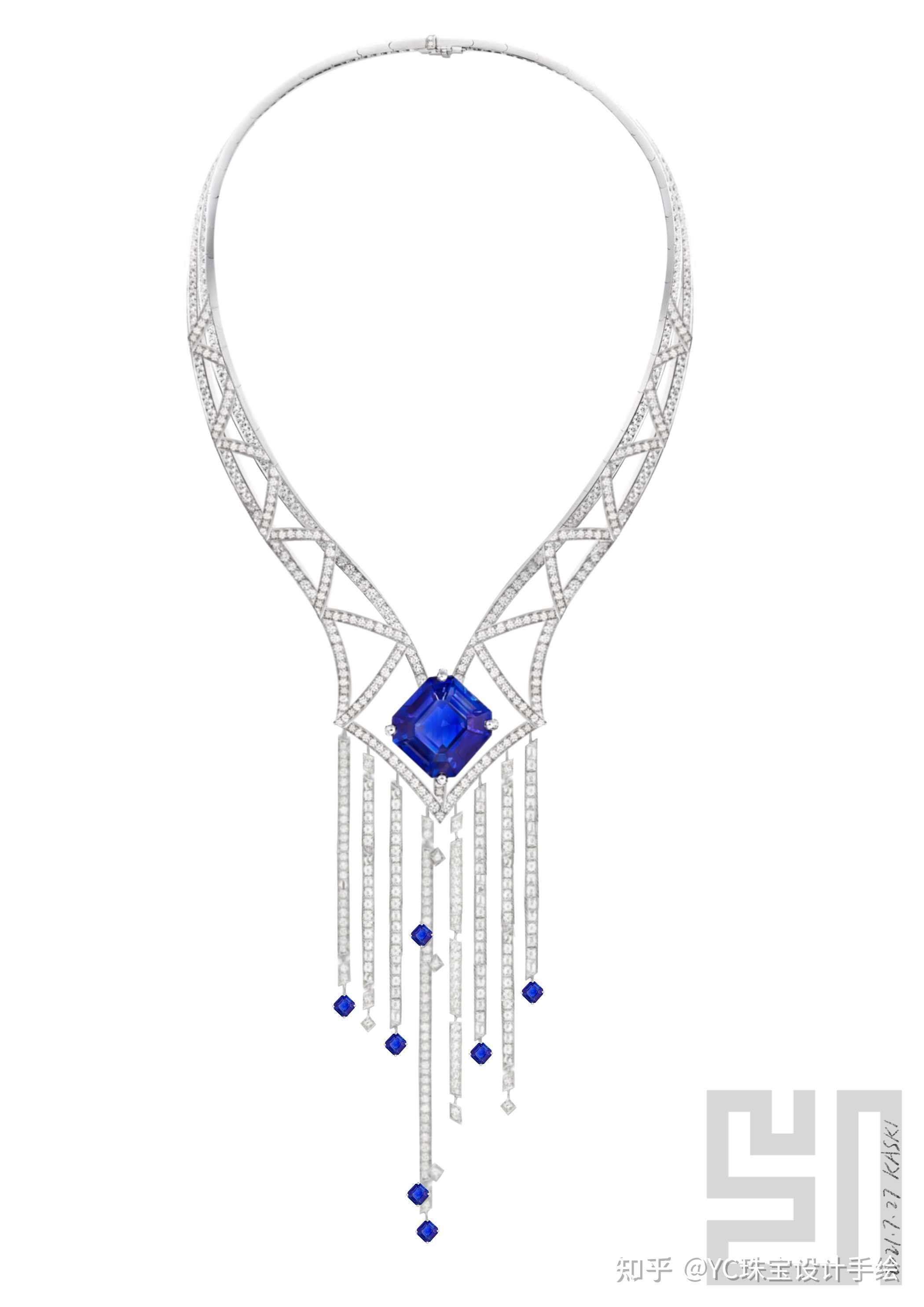 yc珠宝设计手绘 的想法: 子子海 项链设计 #珠宝设计# - 知乎