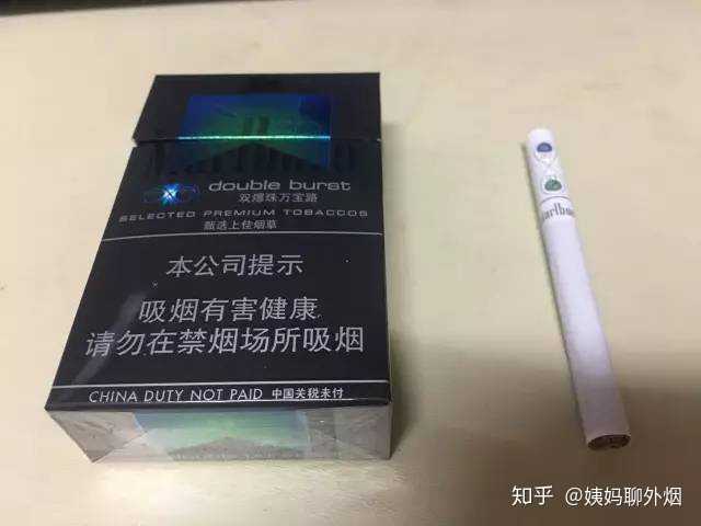 万宝路出的薄荷味香烟,绿万,蓝万,黑绿,黑冰爆珠之间有什么区别?