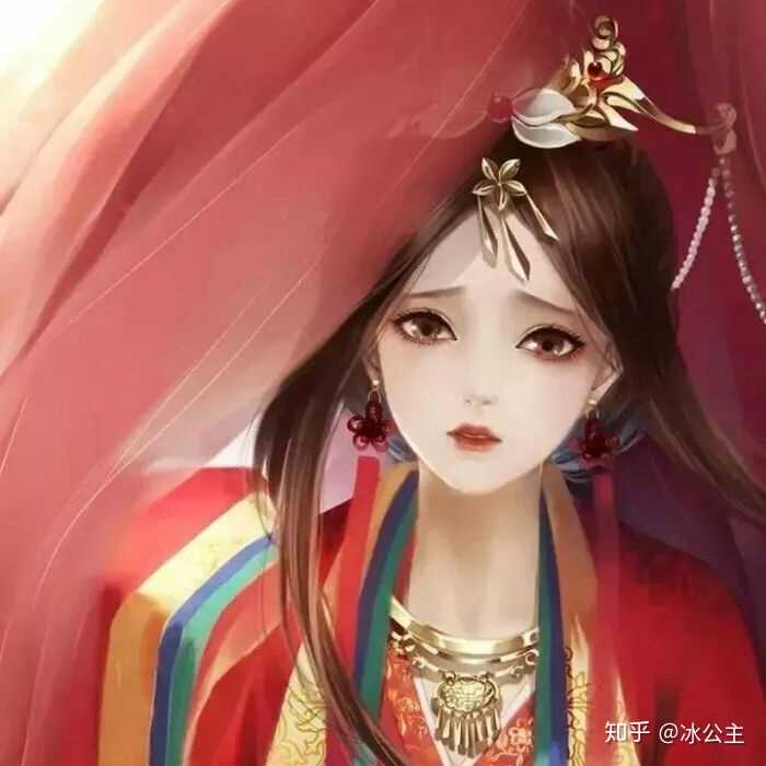 有哪些好看的古风女侠霸气动漫图?最好是红色系列?