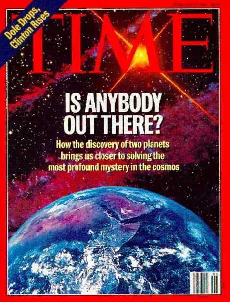 1996年2月时代杂志封面 图片来源:time