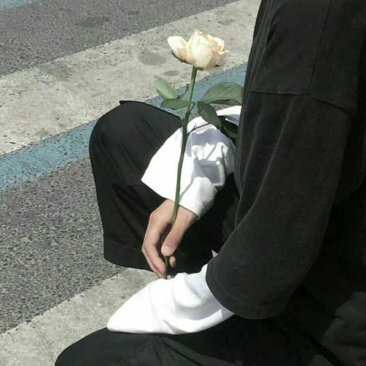 有没有像这样的头像,手拿花的?