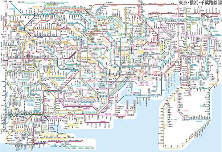 在网络上常见的东京地铁图,一般是metoro的9条加都营4条一共13条地铁