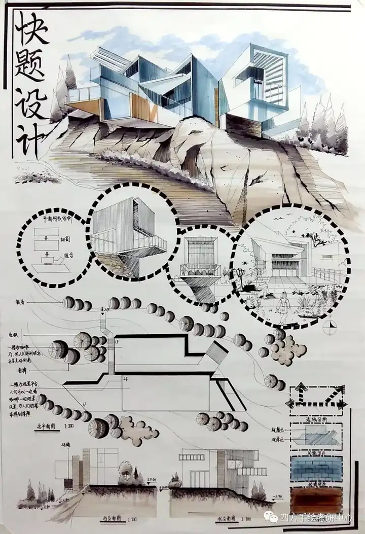 2019川美环艺快题模拟(四方重庆总部提供)