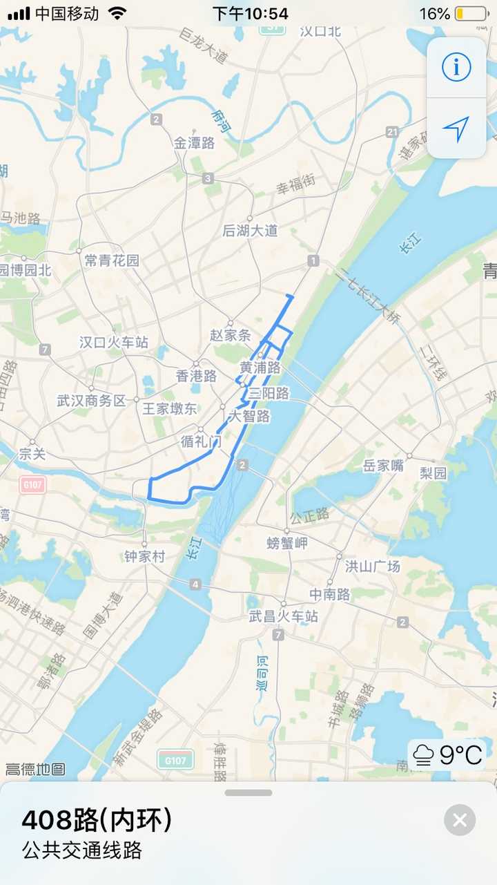 408路在武汉市的位置