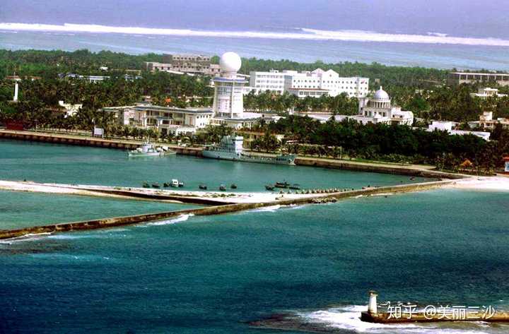 南沙区人民政府驻地永暑岛的岛屿风光照片,不输马尔代夫风光 三沙市