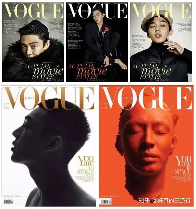 2015年刘亚仁曾登上vogue korea封面,并成为首位单封男星,不俗的硬照
