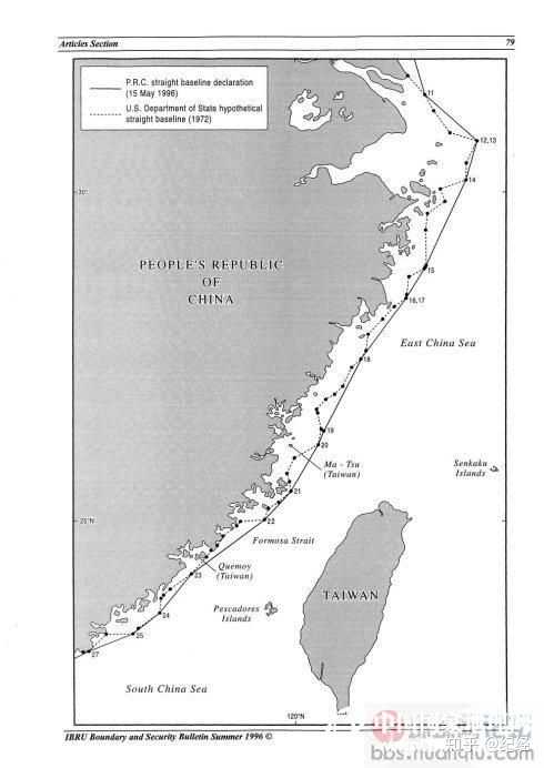 东海领海基线,可见上海离领海基线还有一段距离