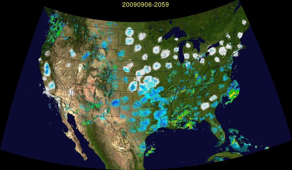 为什么气象雷达中城市的基本反射率夜间会明显