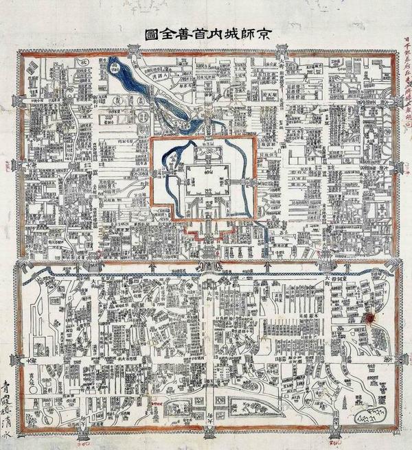 为什么古代人也能画出整个北京包括故宫的地图?