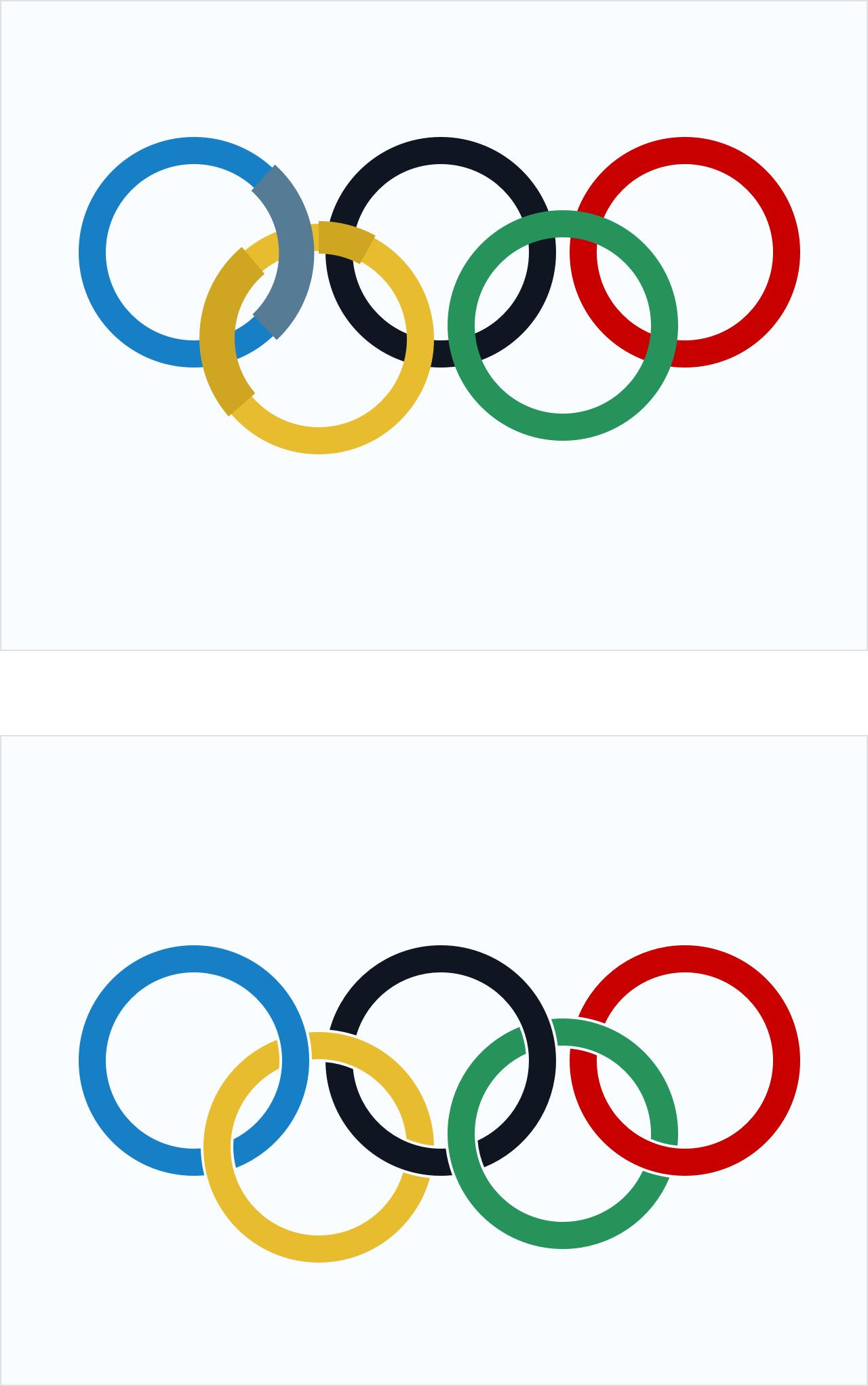 如何用sketch画一个环环相扣的奥运五环